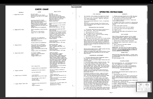 West Bend 580 (3 port) Parts Manual